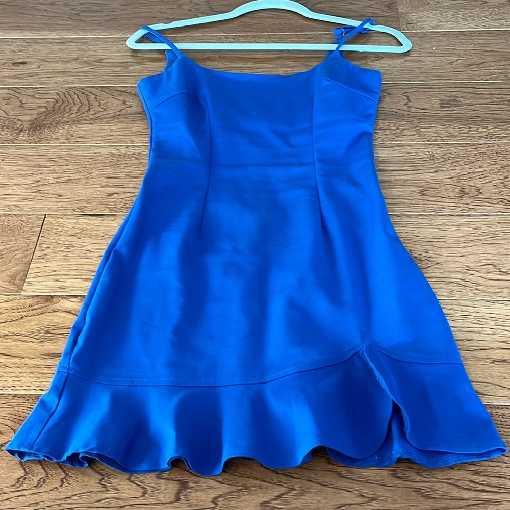 Superdown XS royal blue mini dress revolve